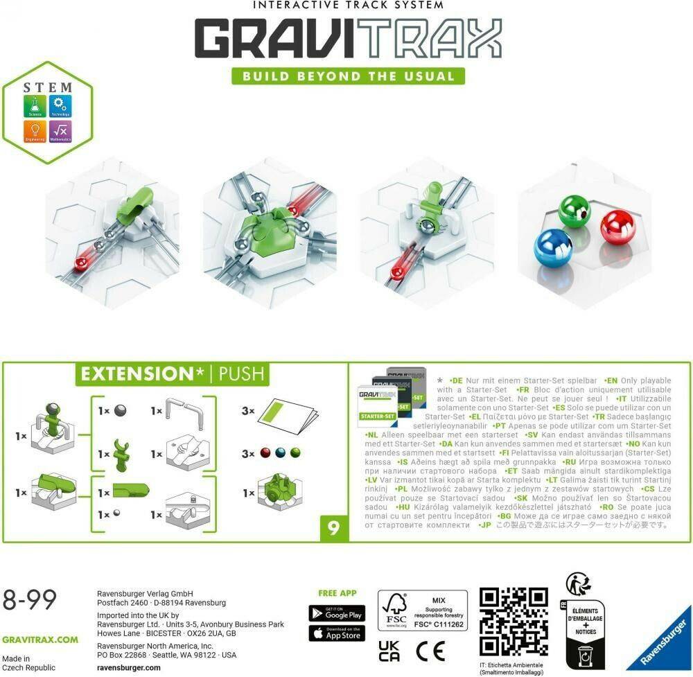 Kugelbahnen Ravensburger GraviTrax Push Extension (27286)